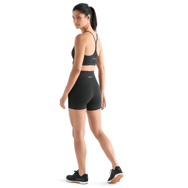 Kurze Hose mit hohem Bund für Frauen 4"