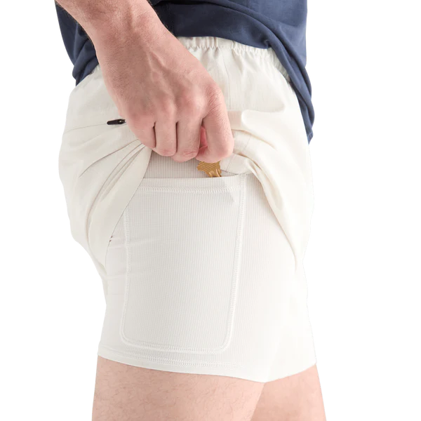 Herren Leichtes, verstärktes Kurzarm-Short 5"